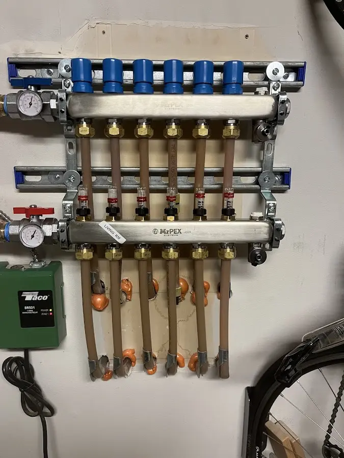 Plumber performing Gas Leak Detection at a residential property in Lima